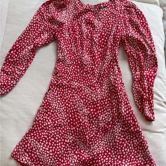 Maje Red and White Dress - Picture 1 of 2